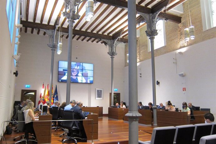 Pleno de la Diputación de Zaragoza.