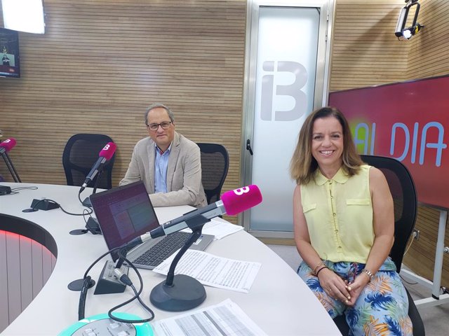 L'expresident de la Generalitat de Catalunya Quim Torra a IB3 Ràdio