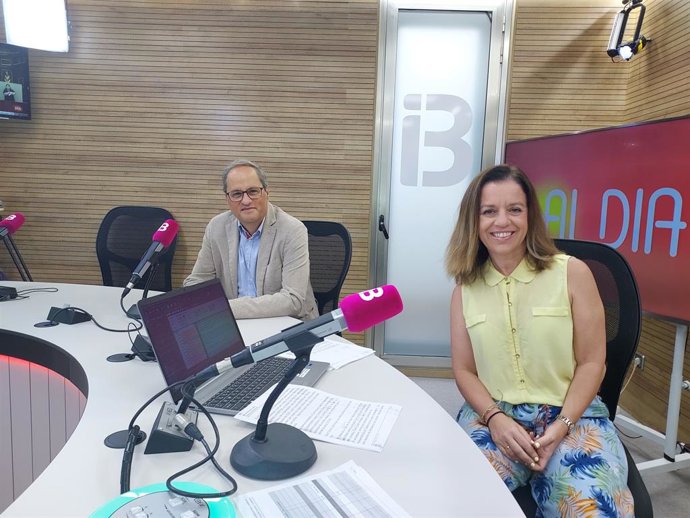 L'expresident de la Generalitat de Catalunya Quim Torra a IB3 Rdio