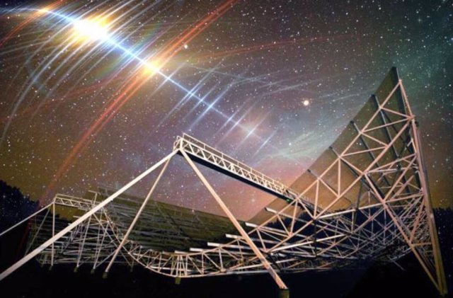 Los astrónomos detectaron una señal de radio persistente de una galaxia lejana que parece parpadear con sorprendente regularidad.