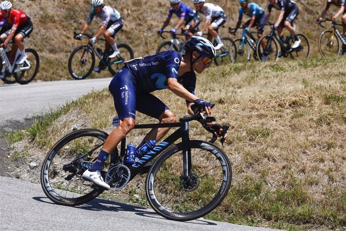 El corredor español Enric Mas (Movistar Team) en el Tour de Francia 2022.