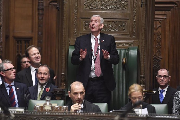 El presidente de la Cámara de los Comunes, Lindsay Hoyle.