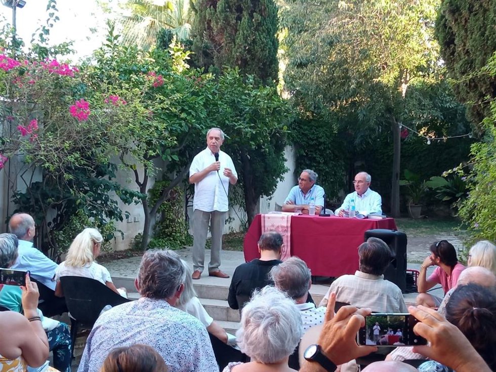 El expresidente de la Generalitat de Cataluña, Quim Torra, en Can Alcover.