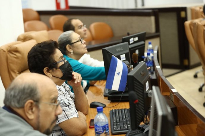 Sesión en la Asamblea Nacional de Nicaragua