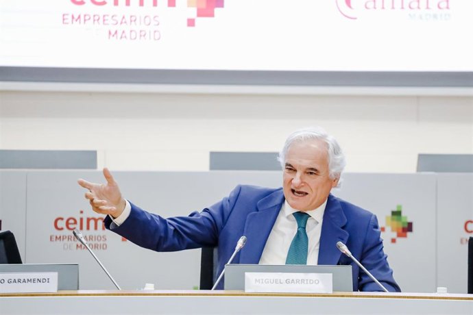 El presidente de CEIM, Miguel Garrido.