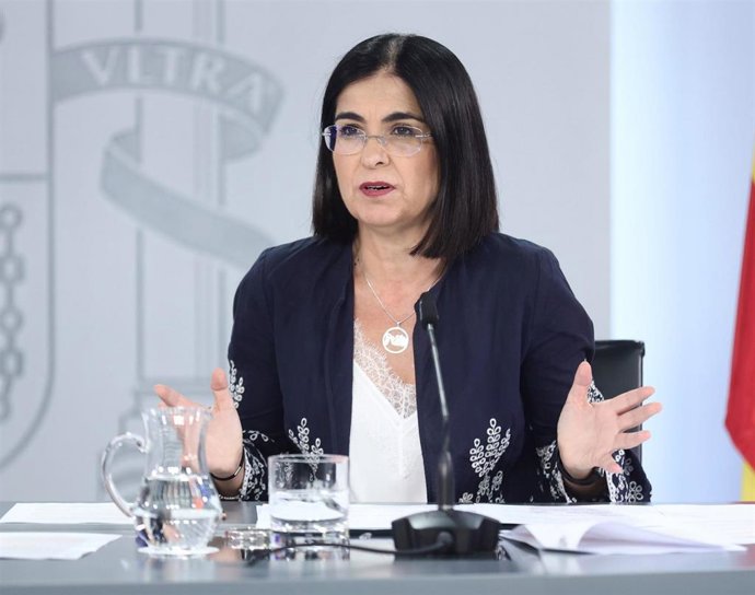 La ministra de Sanidad, Carolina Darias