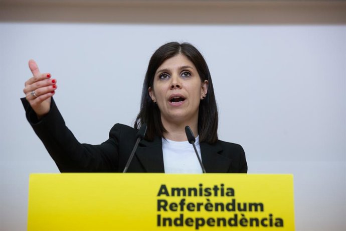 Archivo - La secretria general adjunta i portaveu d'ERC, Marta Vilalta