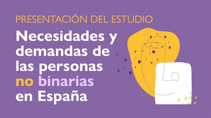 Cartel de presentación del Estudio sobre personas no binarias en España