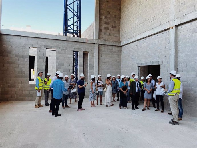 Visita a las obras de la Caja de la Música de Baleares.