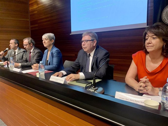Inauguración del  I Congreso de Derecho Civil catalán del Consell de l'Advocacia Catalana (Cicac). En Vic (Barcelona) el 14 de julio de 2022.