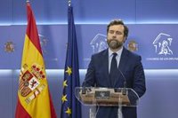 Vox vuelve a exigir al Gobierno que "haga todos los esfuerzos" para traer a Puigdemont a España tras la decisión de TJUE