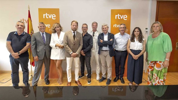Representantes de RTVE, UER y Voxovation se han reunido este jueves en la sede de la Corporación en Madrid RTVE