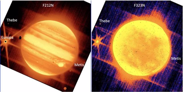 Imágenes de Júpiter tomadas por el telescopio Webb en su puesta en marcha