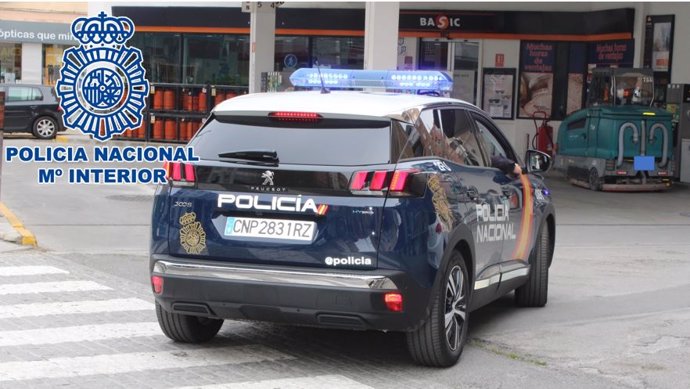 Vehículo de la Policía Nacional.