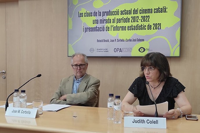 La presidenta de la Acadmia del Cinema Catal, Judith Colell, presenta un informe sobre el estado del audiovisual catalán