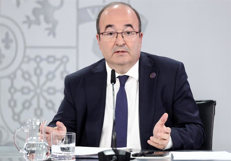 El ministro de Cultura y de Deporte, Miquel Iceta, en una imagen de archivo.