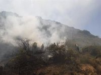Estabilizado el incendio cerca de las vías del tren de Fuenmayor (La Rioja)