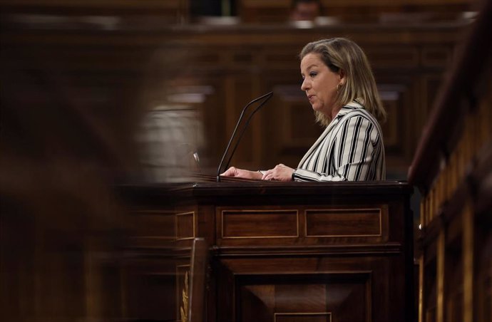 La diputada del Grupo Mixto, Ana María Oramas, interviene en la segunda jornada de la 26 edición del Debate sobre el Estado de la Nación, en el Congreso de los Diputados, a 13 de julio de 2022, en Madrid (España). Tras siete años sin celebrarse ninguno,