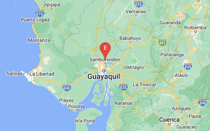 Lugar exacto del terremoto en Ecuador