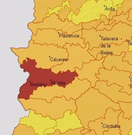 Alertas en Extremadura para el 15 de julio