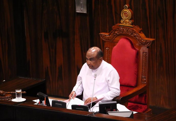 El president del Parlament de Sri Lanka, Mahinda Yapa Abeywardena