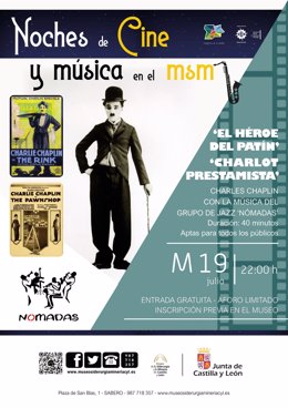 Cartel promocional del ciclo 'Cine y música' que se podrá disfrutar en el Museo de la Siderurgia y la Minería de Castilla y León