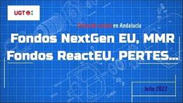 Cartel de UGT sobre las nuevas iniciativas de la UE.