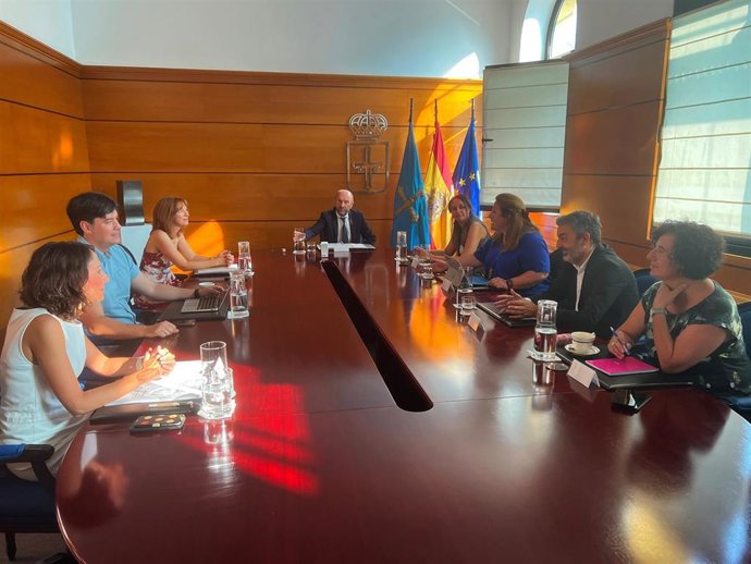 El vicepresidente, Juan Cofiño, preside la reunión del Consejo de Gobierno del Principado de Asturias