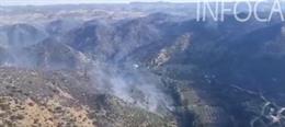 Incendio en un paraje de Olvera