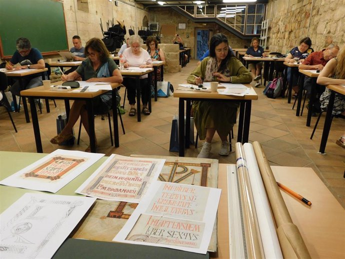 Taller de caligrafía en aguilar de Campoo