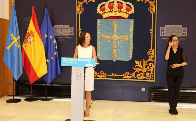 La portavoz del Gobierno del Principado, Melania Álvarez