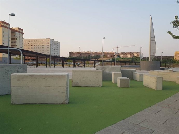 Nuevo área de parkour del barrio El Junquillo de Cáceres