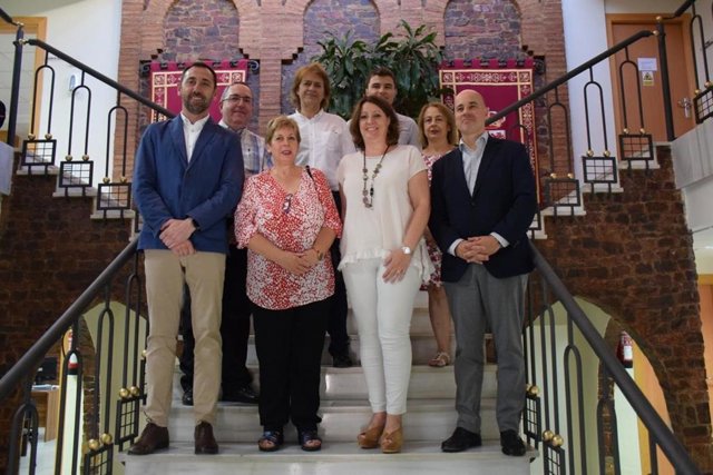 La consejera de Economía, Empresas y Empleo, Patricia Franco, en Almadén.