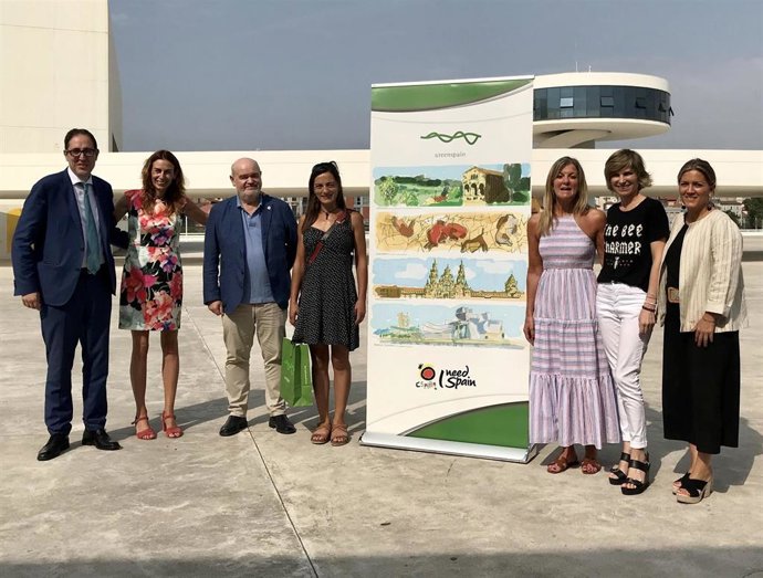 Los responsables de las cuatro comunidades de la España Verde en la presentación del vídeo documental