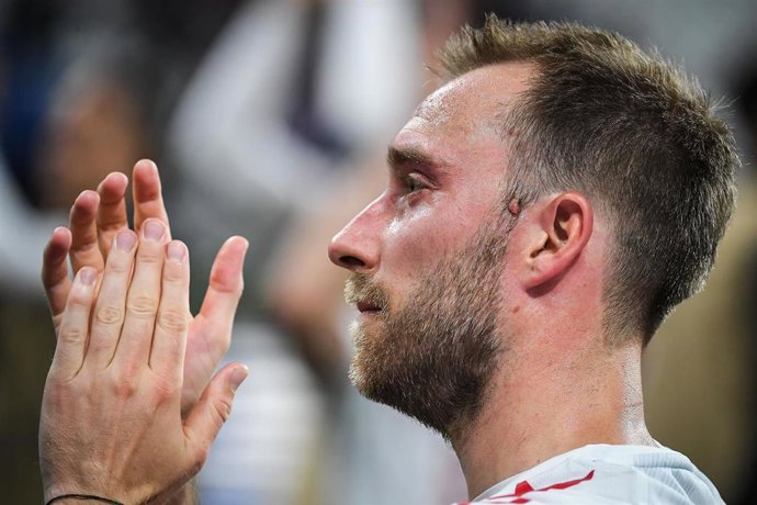 Archivo - Christian ERIKSEN of Denmark celebrates the victory during the UEFA Nations League, League A - Group 1 football match between France and Denmark on June 3, 2022 at Stade de France in Saint-Denis near Paris, France - Photo Matthieu Mirville / D