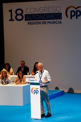 XVIII Congreso autonómico del Partido Popular de la Región de Murcia. En la imagen Ramón Luis Valcárcel.