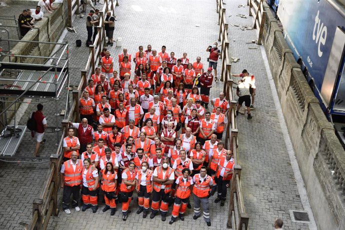 Dispositivo de Cruz Roja en los Sanfermines de 2022