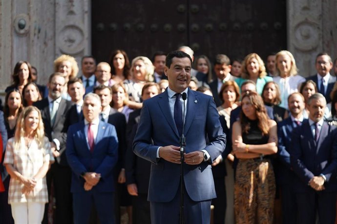 El presidente del PP-A y de la Junta de Andalucía en funciones, Juanma Moreno, en una foto de archivo.