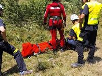 Rescatado en helicóptero un escalador bilbaíno tras sufrir una caída en el Barranco de Ajan