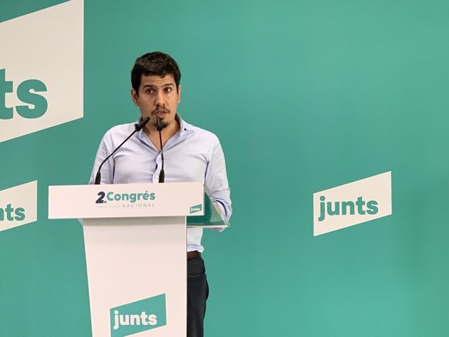 El representante de Política en el congreso de Junts, Aleix Sarri