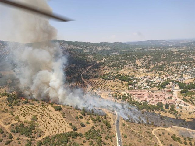 Incendio en Cebreros.