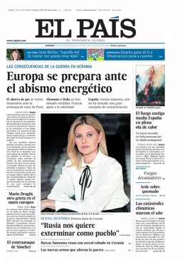 Portada de El País.