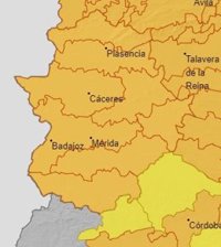 Toda Extremadura permanecerá este domingo en aviso naranja por temperaturas máximas de hasta 43 grados