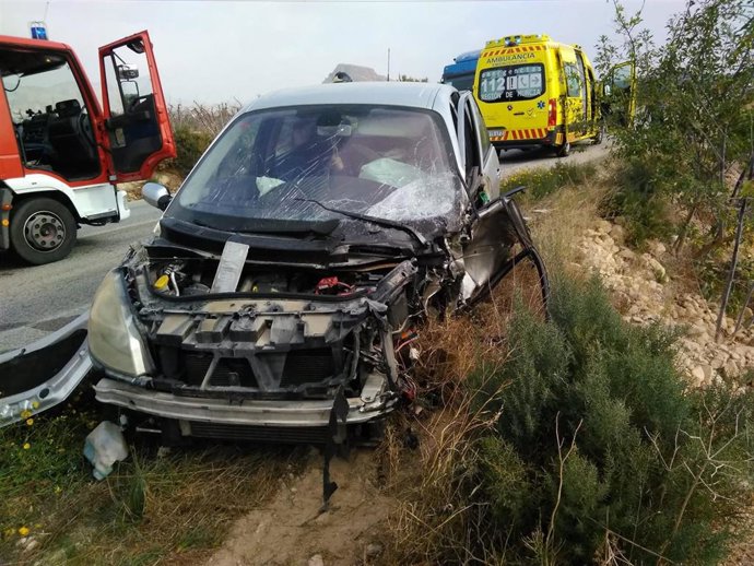 Archivo - Imagen de un accidente en Abanilla