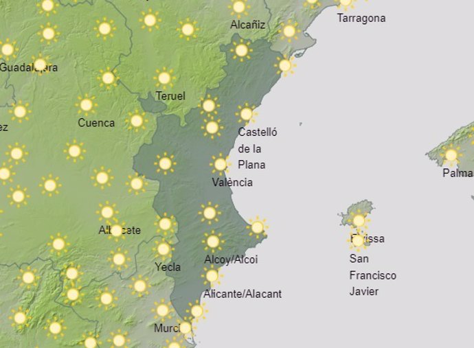 Predicción meteorológica del 17 de julio