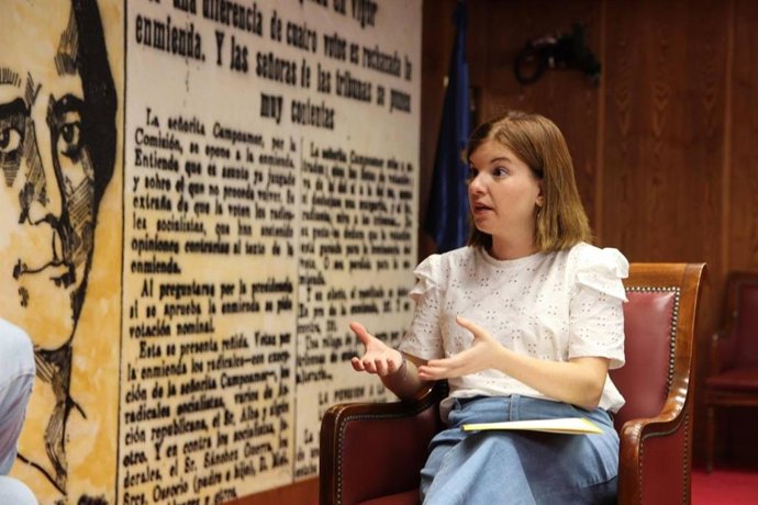 La portavoz adjunta de ERC en el Senado, Sara Bailac, en una entrevista concedida a Europa Press.