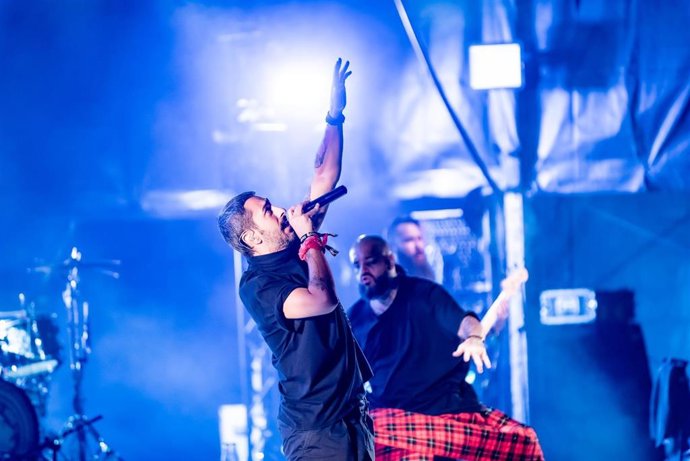 Rayden durante su actuación este sábado en Pirineos Sur.