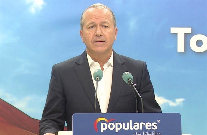 Archivo - El portavoz del PP de Melilla, Miguel Marín