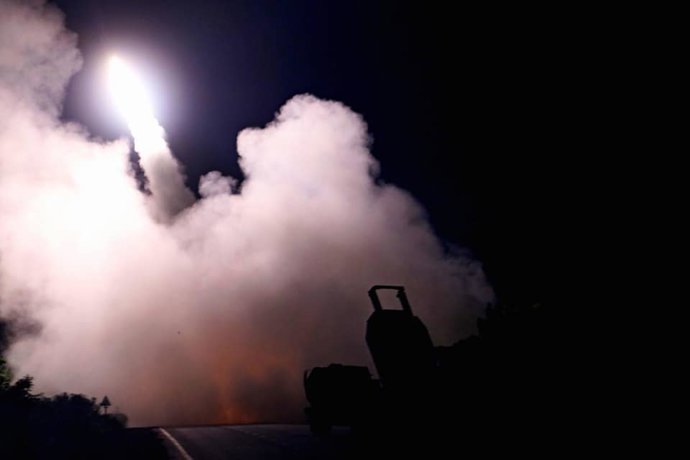 July 4, 2022, Zaporizhzhia, Zaporizhzhia Oblast, Ukraine: RAW VIDEO AVAILABLE: CONTACT INFO@COVERMG.COM TO RECEIVE**..On Monday (04uly2022) Ukraine's General Staff shared photos and a video of their troops using advanced U.S. M142 High Mobility Artiller