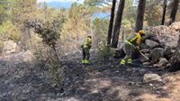 Los bomberos de la Comunidad de Madrid siguen colaborando en el incendio de Cebreros (Ávila)
